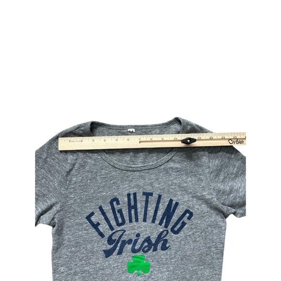 Notre Dame Fighting Irish Shirt Womens Gray Football Under Armour Short Sleeve - Picture 4 of 6